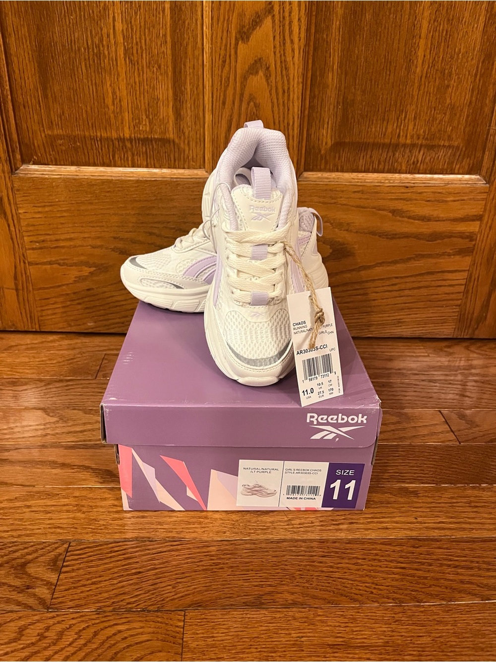 NWT Reebok Chais Sneakers/ Little Girl Sz 11